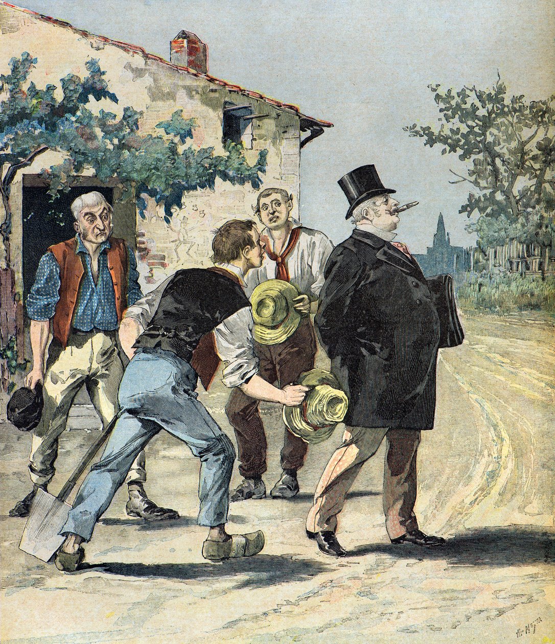 Caricatura dos candidatos de Henri Meyer