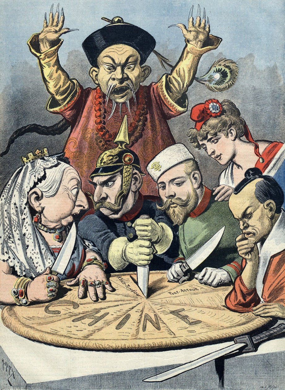 Desenho de imperialismo de China de Henri Meyer