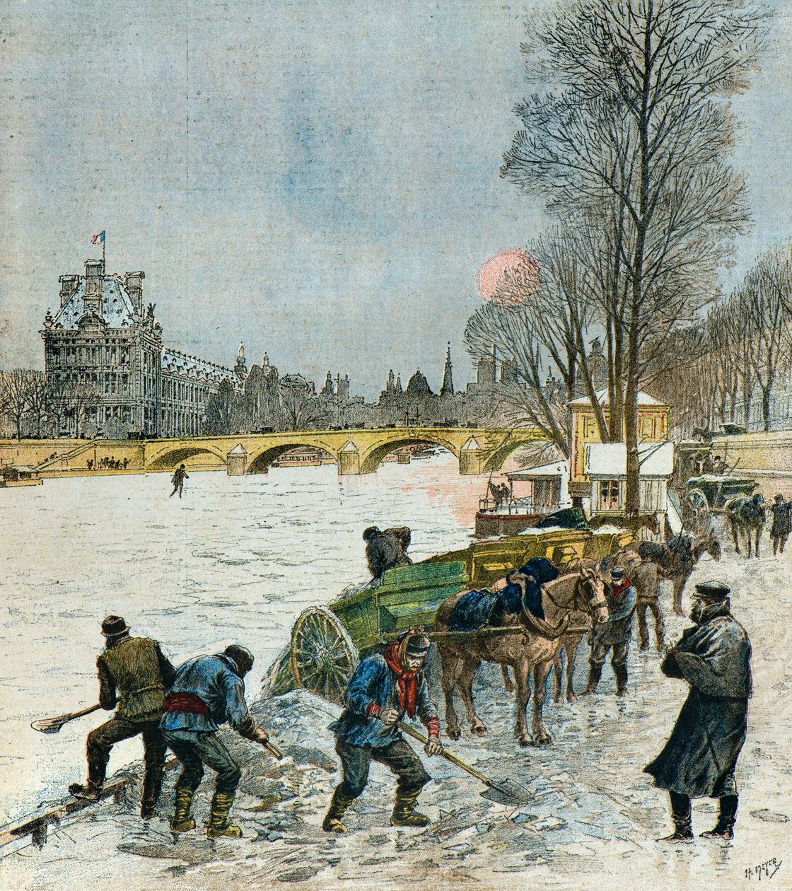 Onda de frio em Paris de Henri Meyer