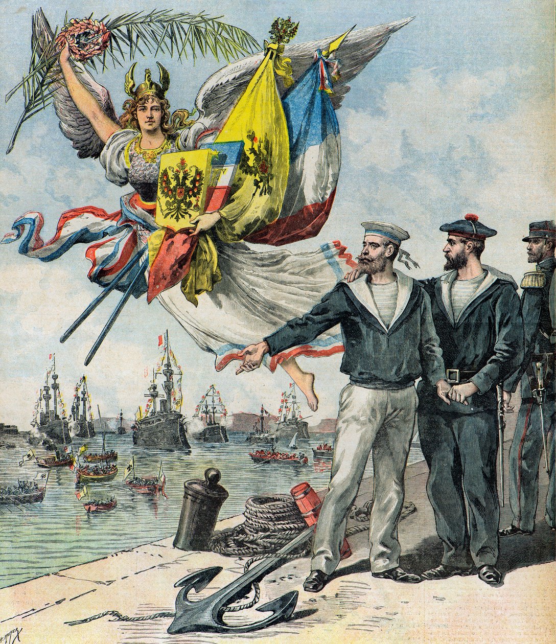 Entente Fraternelle entre a Rússia e a França de Henri Meyer