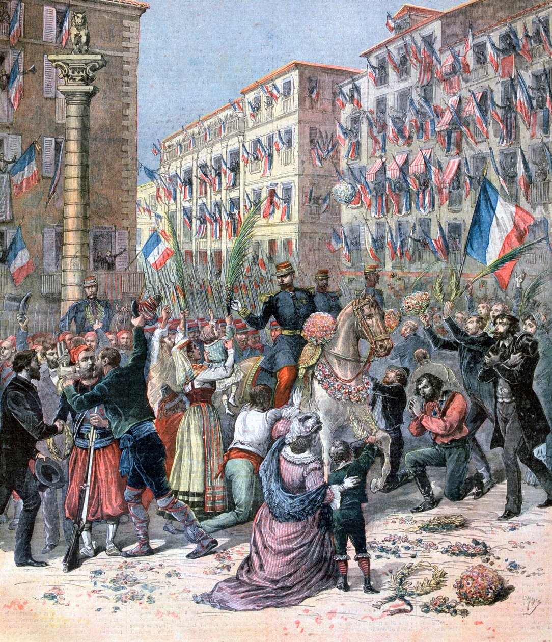 Entrada dos franceses em Milão, 8 de junho de 1859, 1893 de Henri Meyer