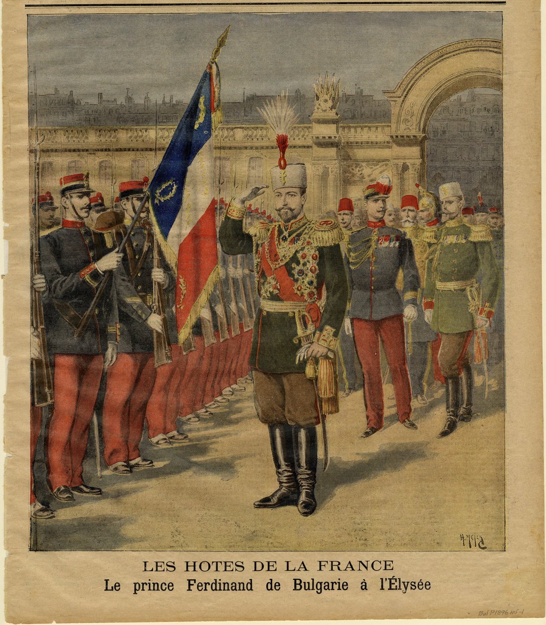 Fernando I da Bulgária no Palácio do Eliseu de Henri Meyer