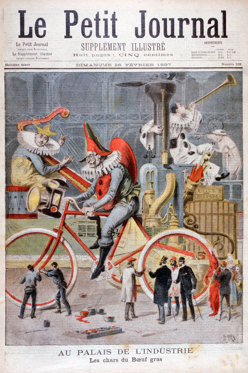 Carro alegórico para o festival de boi gordo, Palais de lIndustrie, Paris, 1897 de Henri Meyer