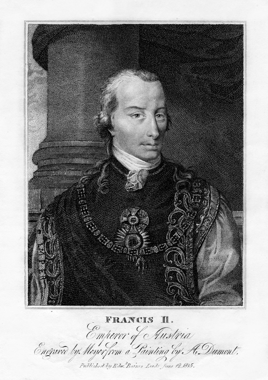 Francisco II, Sacro Imperador Romano, 1815. de Henri Meyer