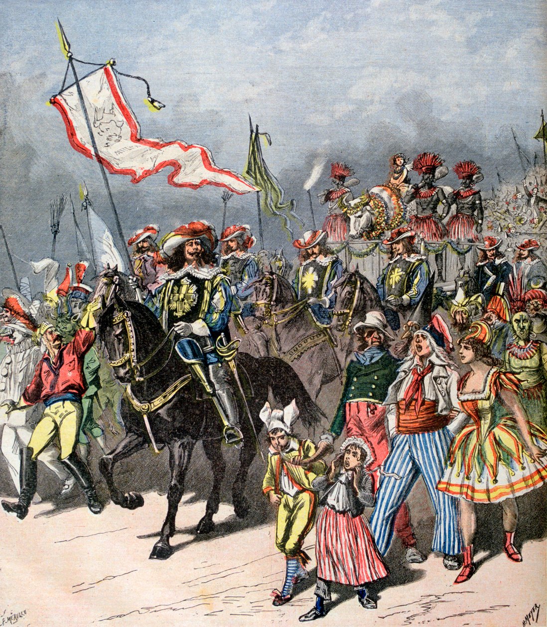 Carnaval francês do boi gordo, nos tempos antigos, 1891 de Henri Meyer