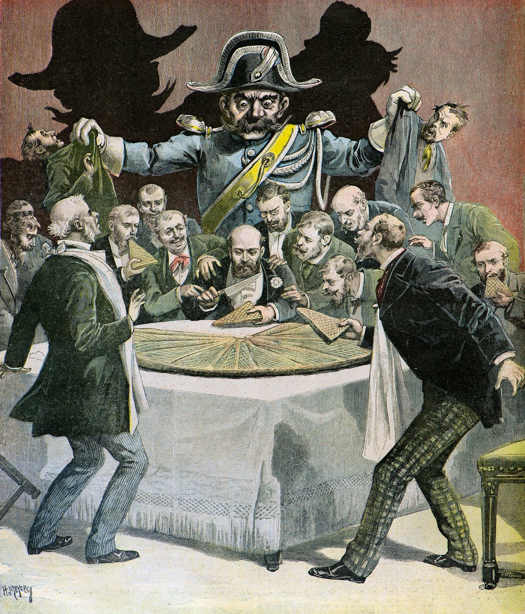 Caricatura do Dia do Rei de Henri Meyer