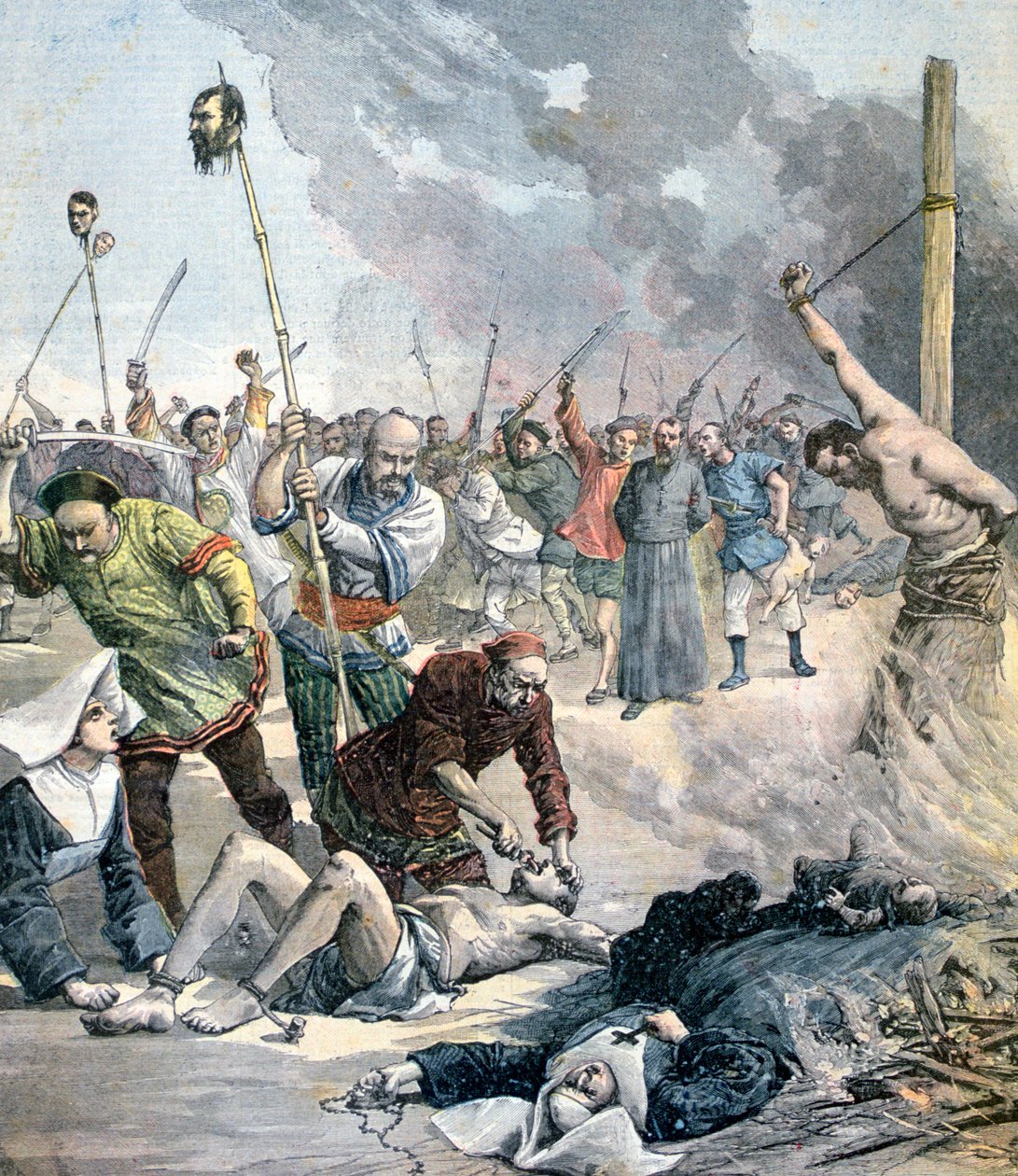 Massacres na China, 1891 de Henri Meyer