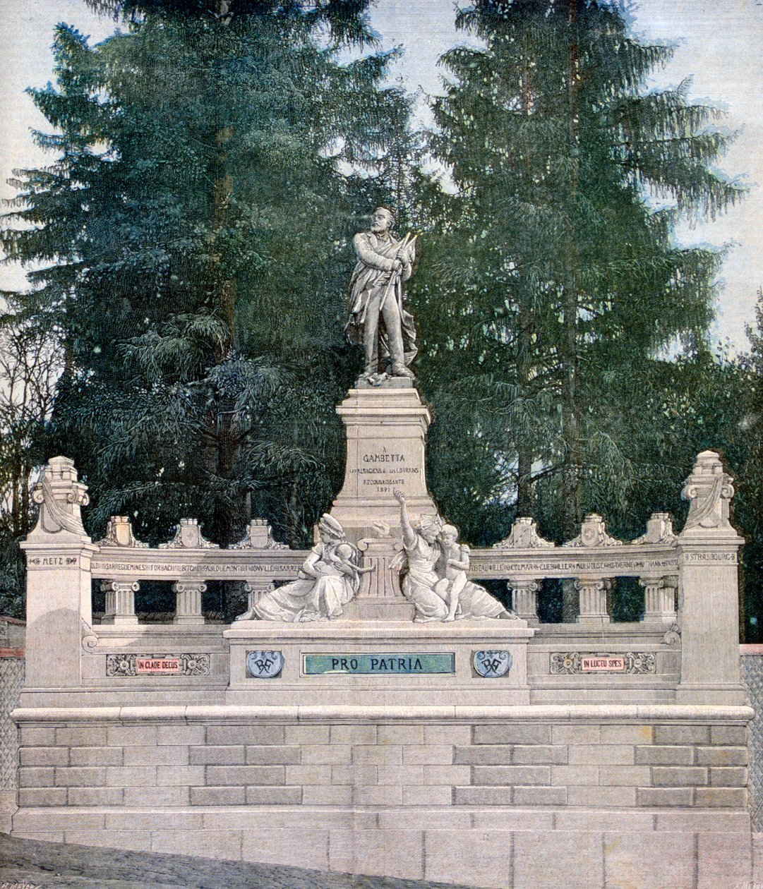 Monumento a Leon Gambetta, Ville d&39;Avray, Paris, 1891 de Henri Meyer