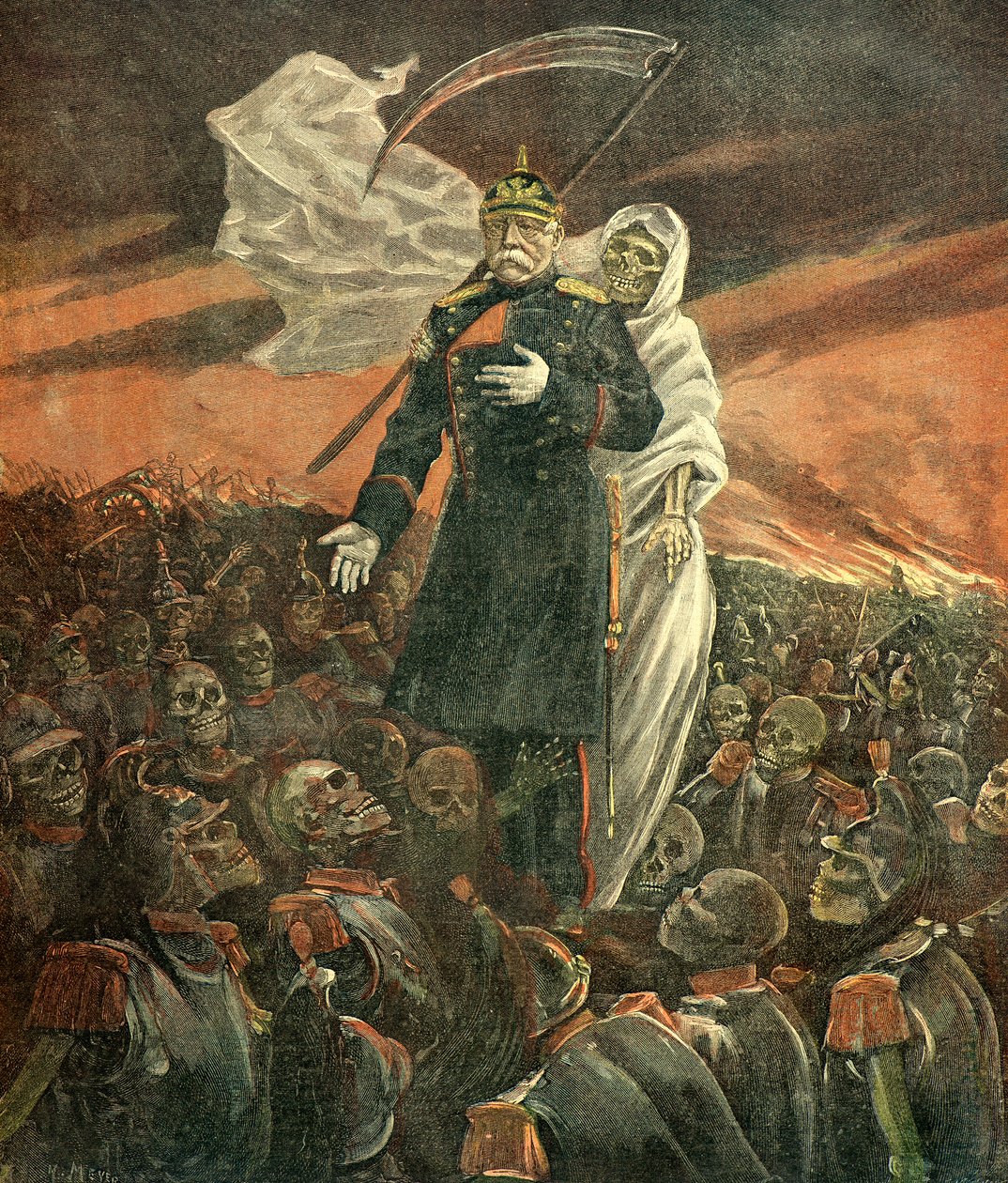 Retrato de Bismarck de Henri Meyer