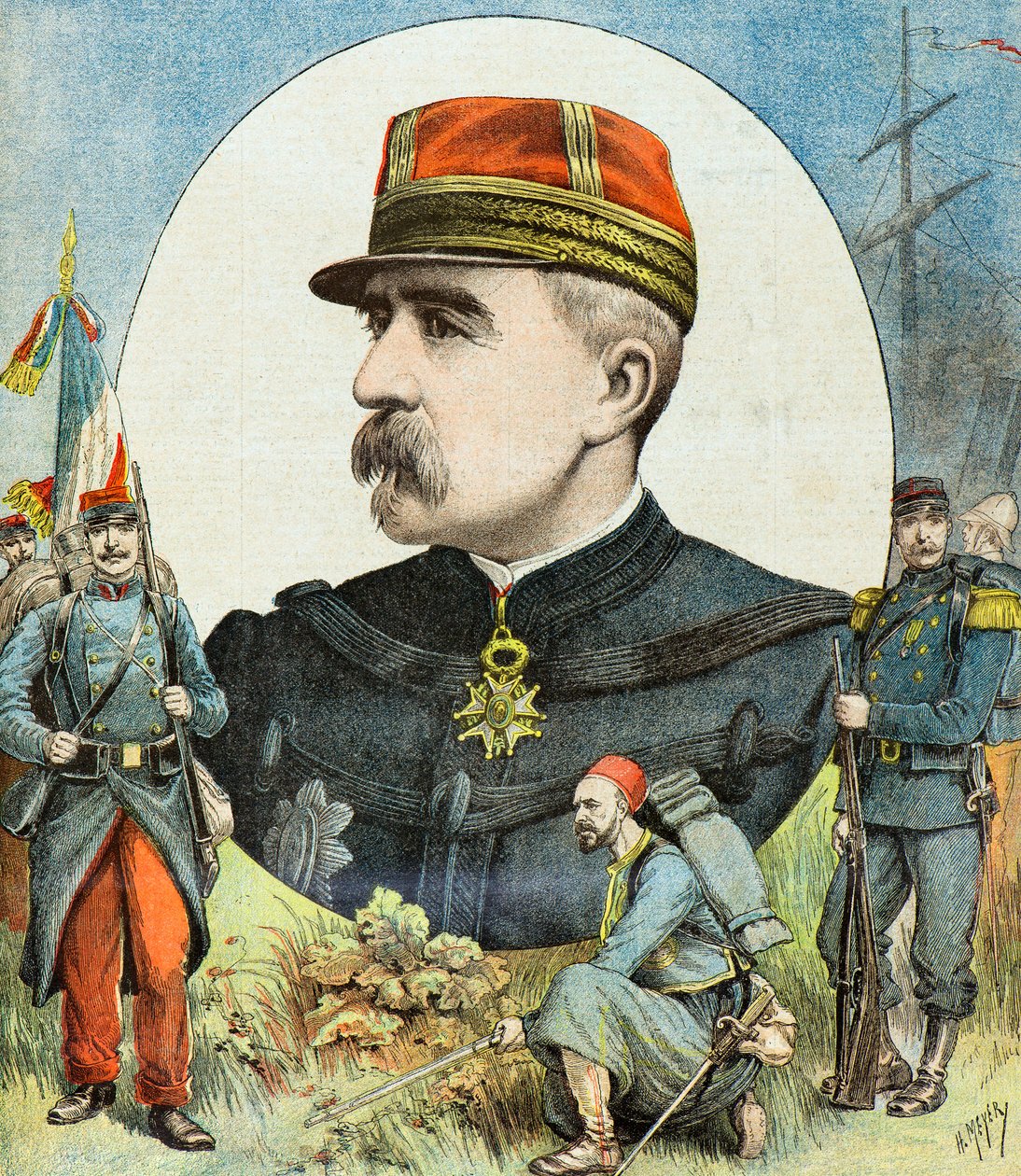Retrato do General Jacques Duchesne de Henri Meyer