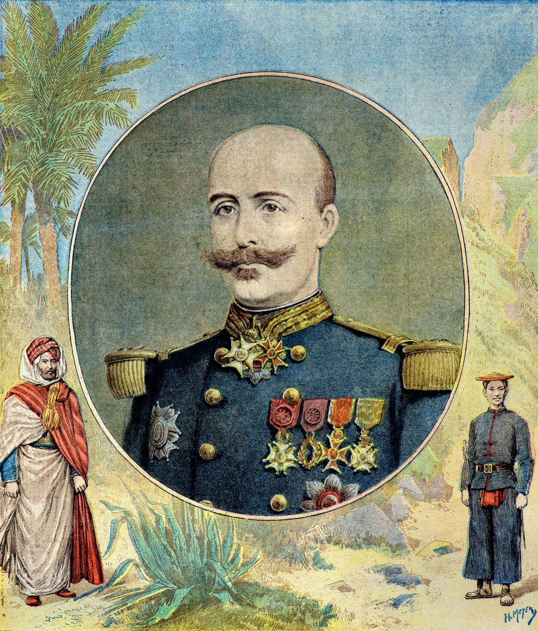 Retrato do General Óscar de Negrier de Henri Meyer