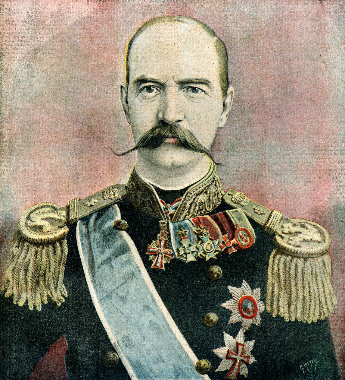 Retrato do rei Jorge I da Grécia de Henri Meyer