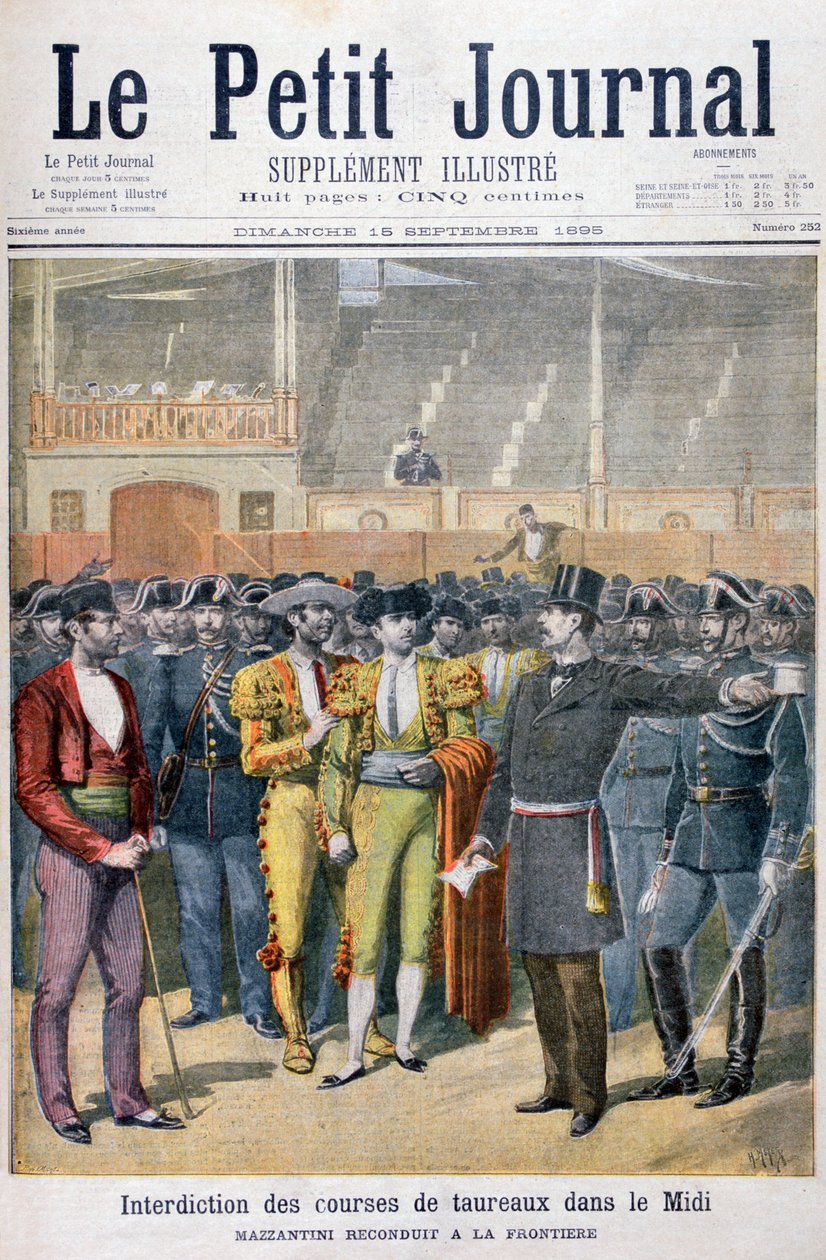 Proibição de touradas no sul da França, 1895. de Henri Meyer