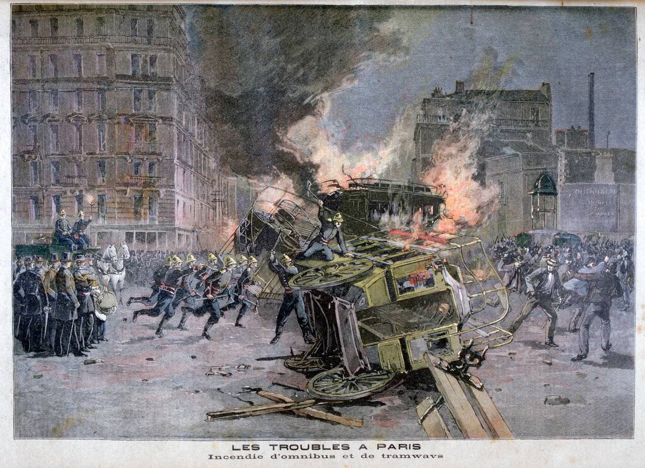 Motins em Paris, 1897 de Henri Meyer
