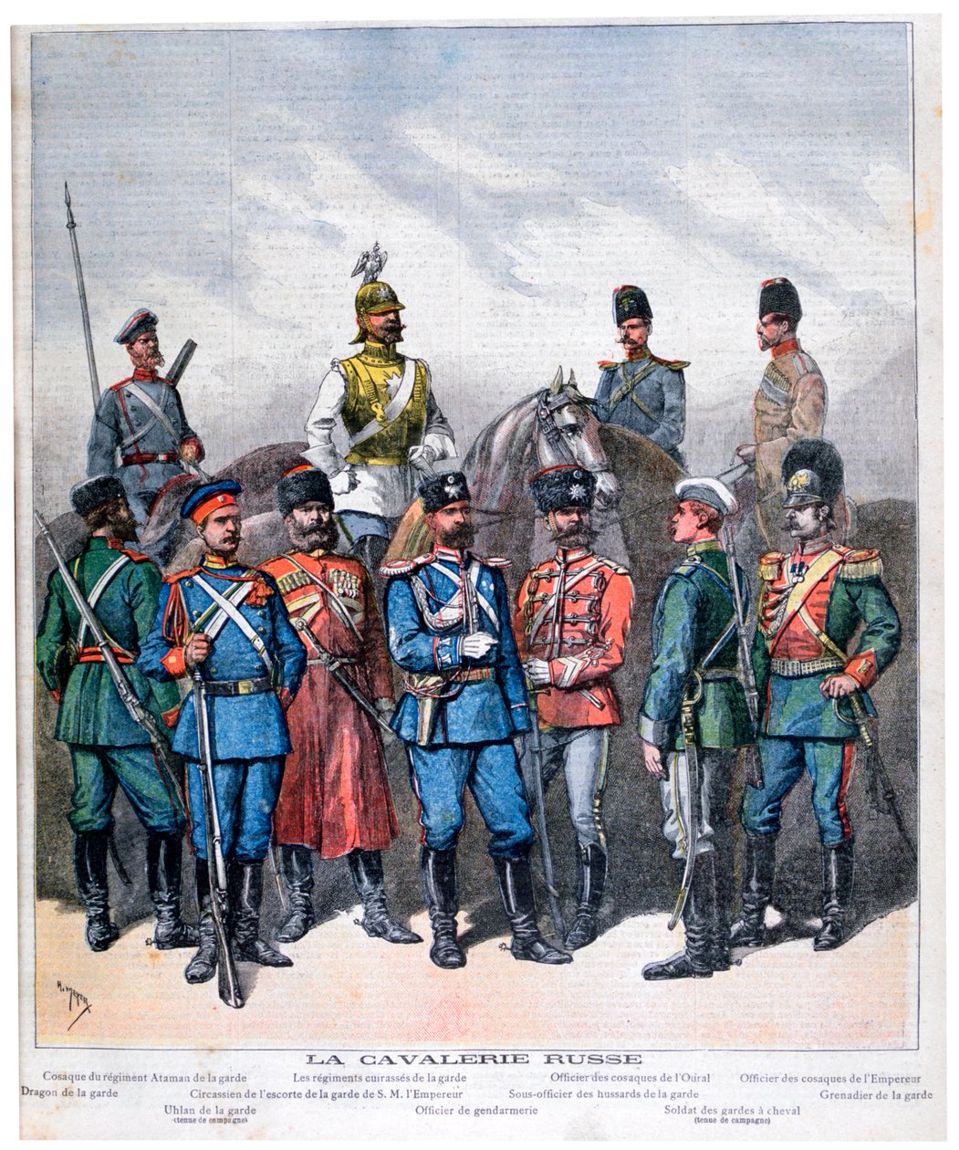 Cavalaria russa, 1892 de Henri Meyer