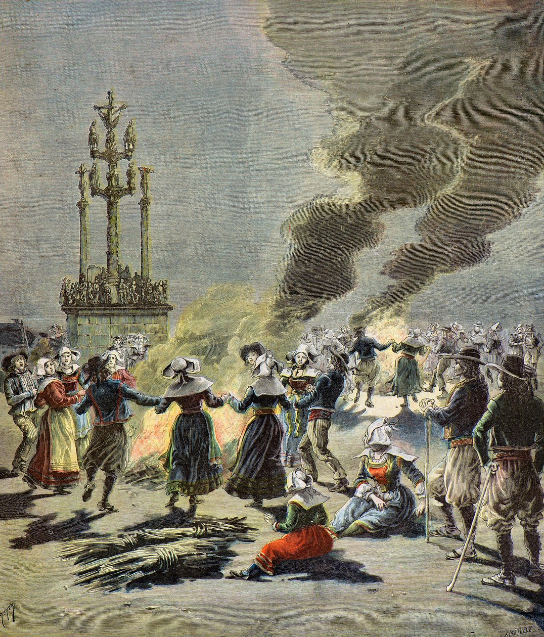 A fogueira de São João na Bretanha de Henri Meyer