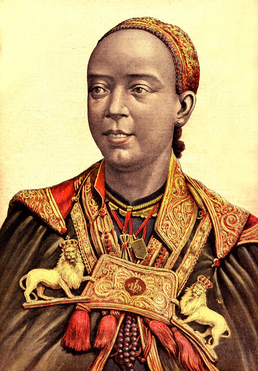 Taytou Betel, imperatriz consorte de Menelik II da Etiópia de Henri Meyer