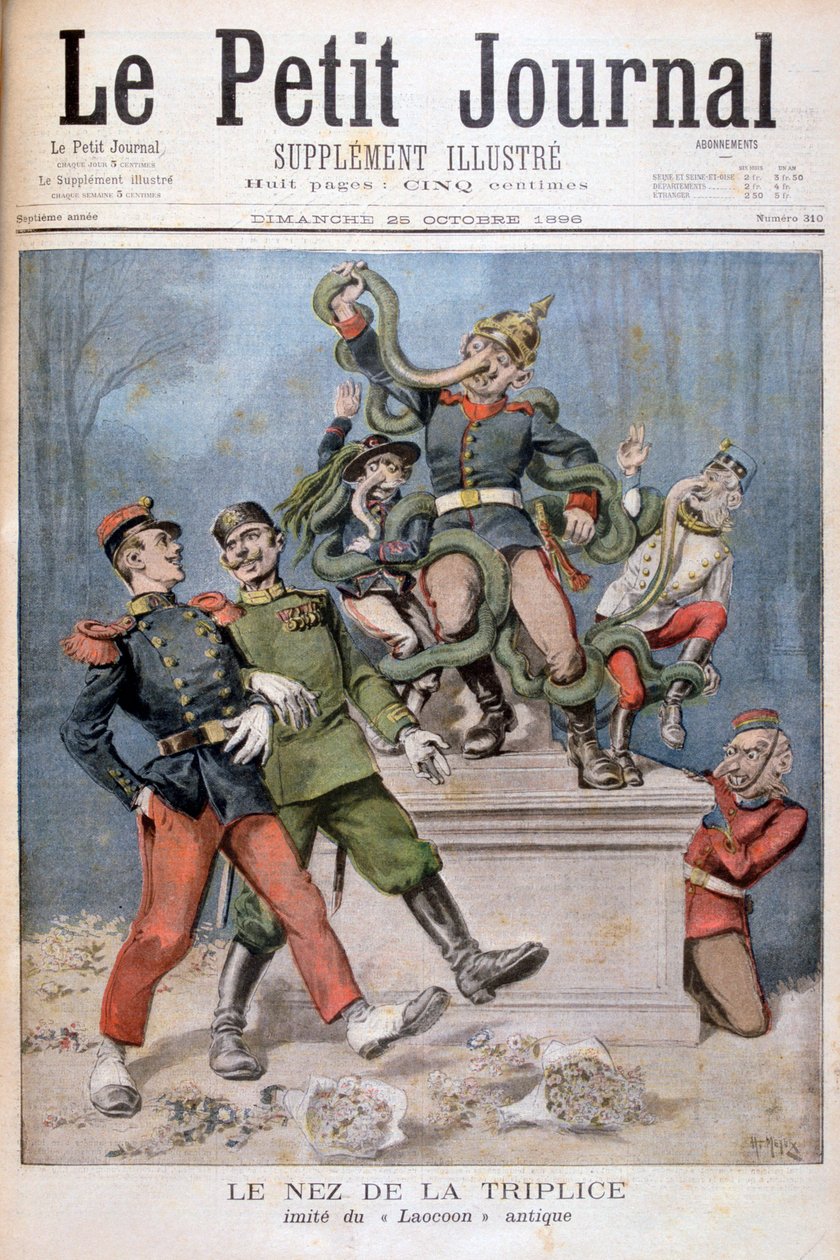 O nariz dos aliados, depois de Laocoon, 1896 de Henri Meyer