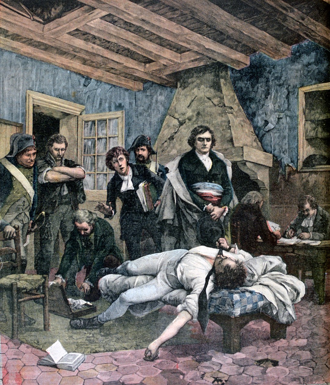 A morte de Charles Pichegru, 1891 de Henri Meyer