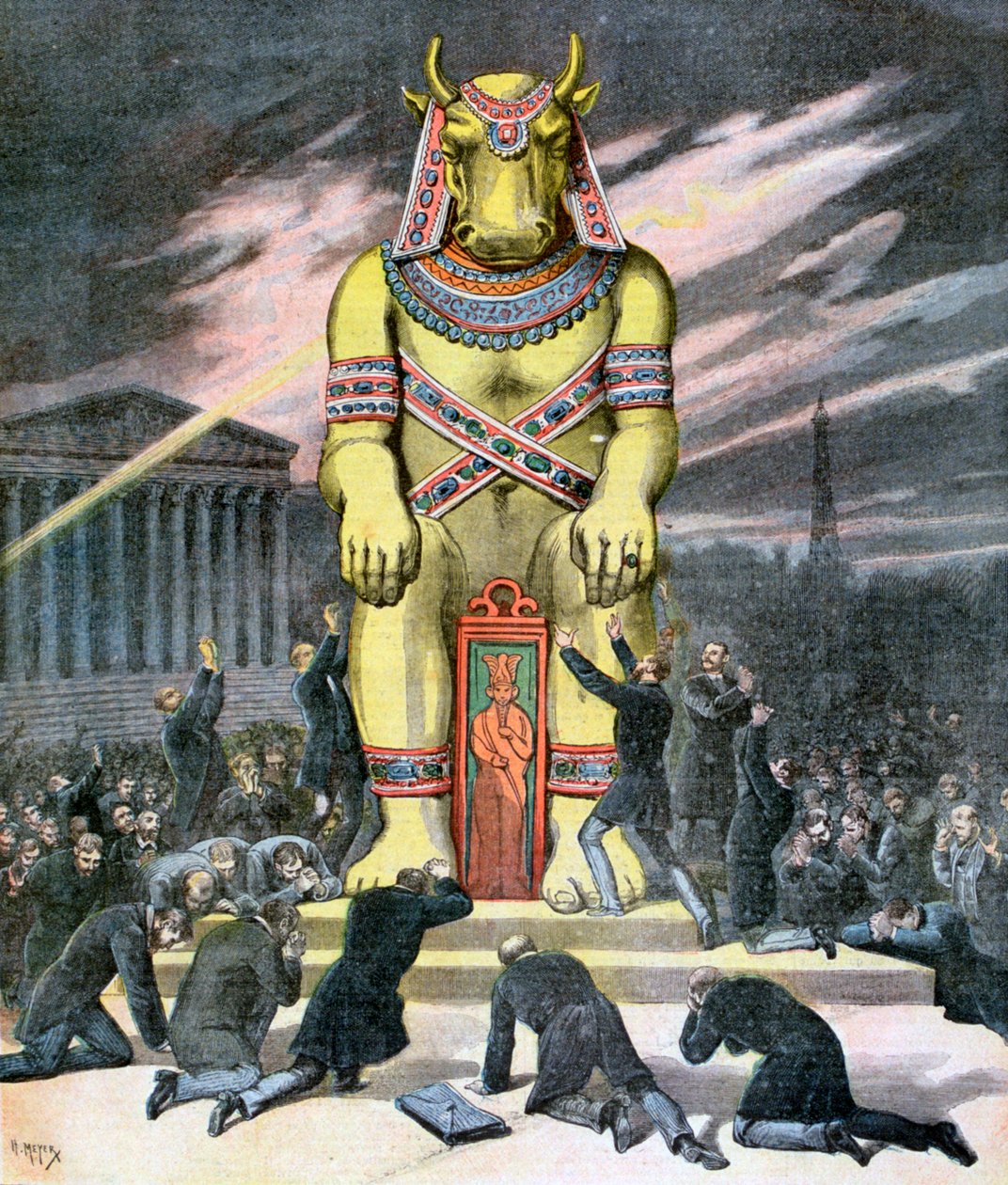 O bezerro de ouro, 1892 de Henri Meyer