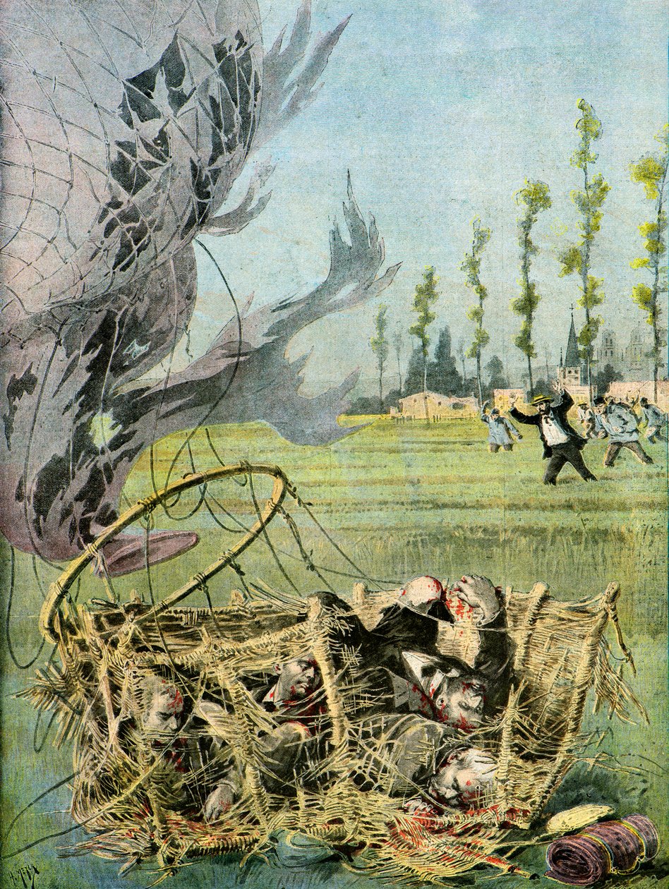 O desastre de Hal, 1895 (Ilustração) de Henri Meyer