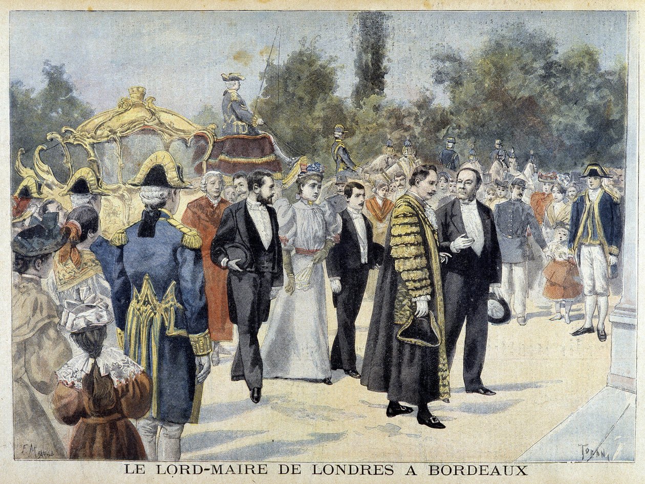 O Lord Mayor de Londres a Bordeaux - no "Le Petite Journal de Henri Meyer