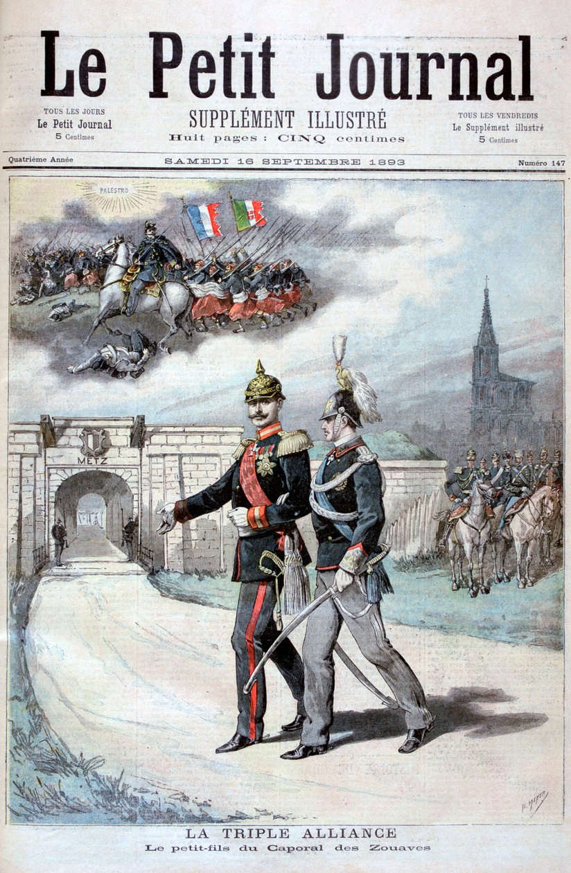 A Aliança Tripla, Alemanha, Áustria-Hungria e Itália, 1894 de Henri Meyer
