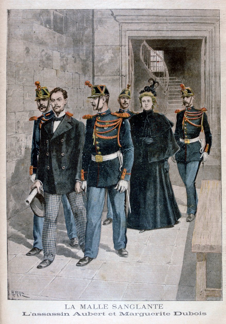 Os assassinos Albert e Marguerite Dubois, 1896 de Henri Meyer