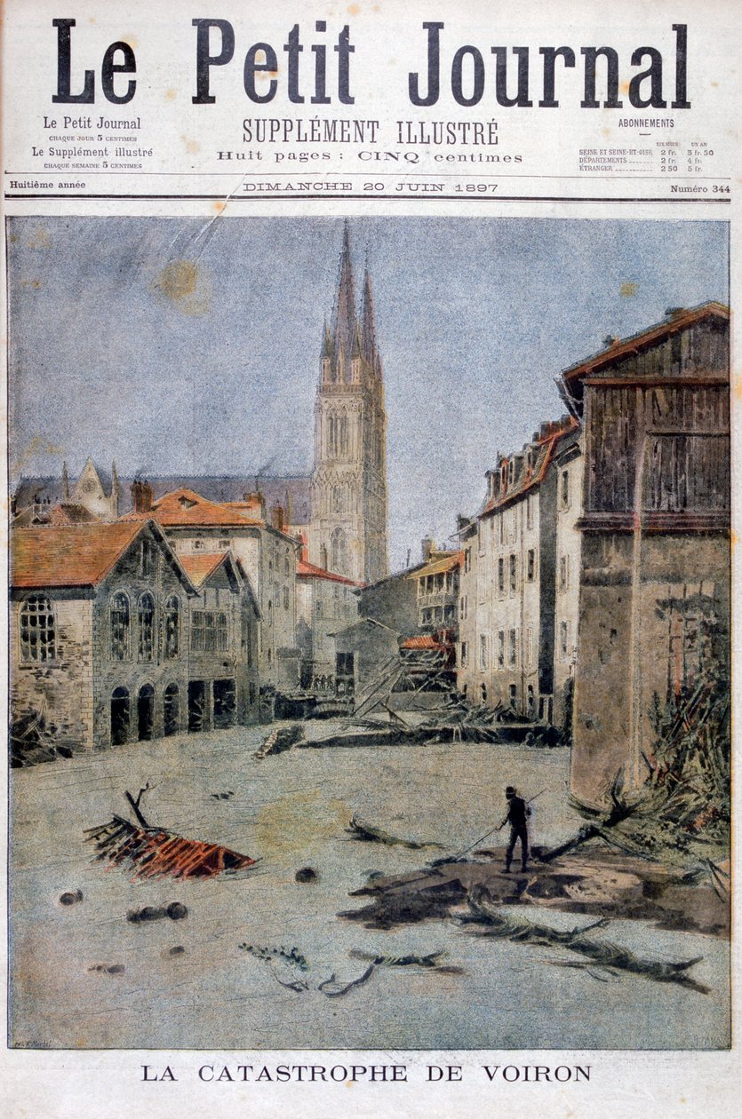 A catástrofe de Voiron, França, 1897 de Henri Meyer