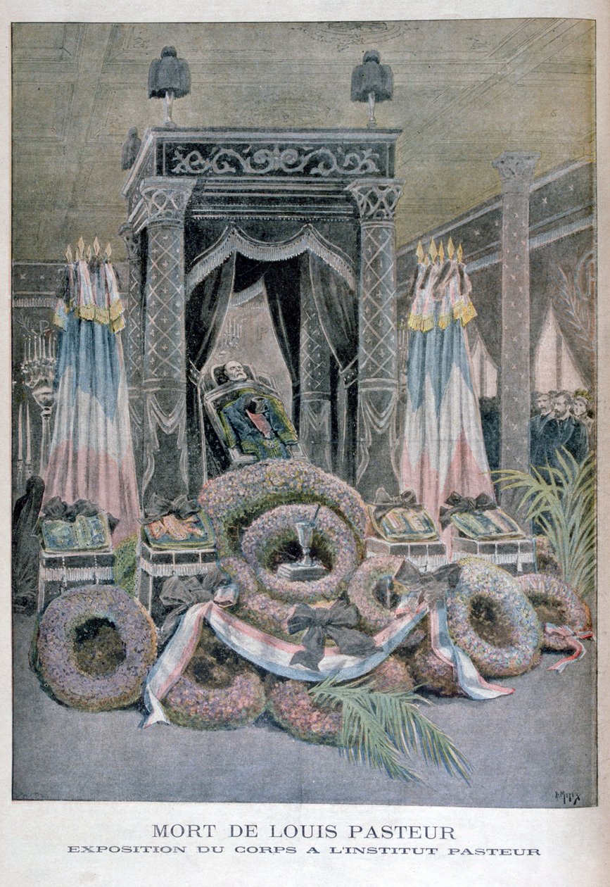 A morte de Louis Pasteur, químico francês, 1895 de Henri Meyer