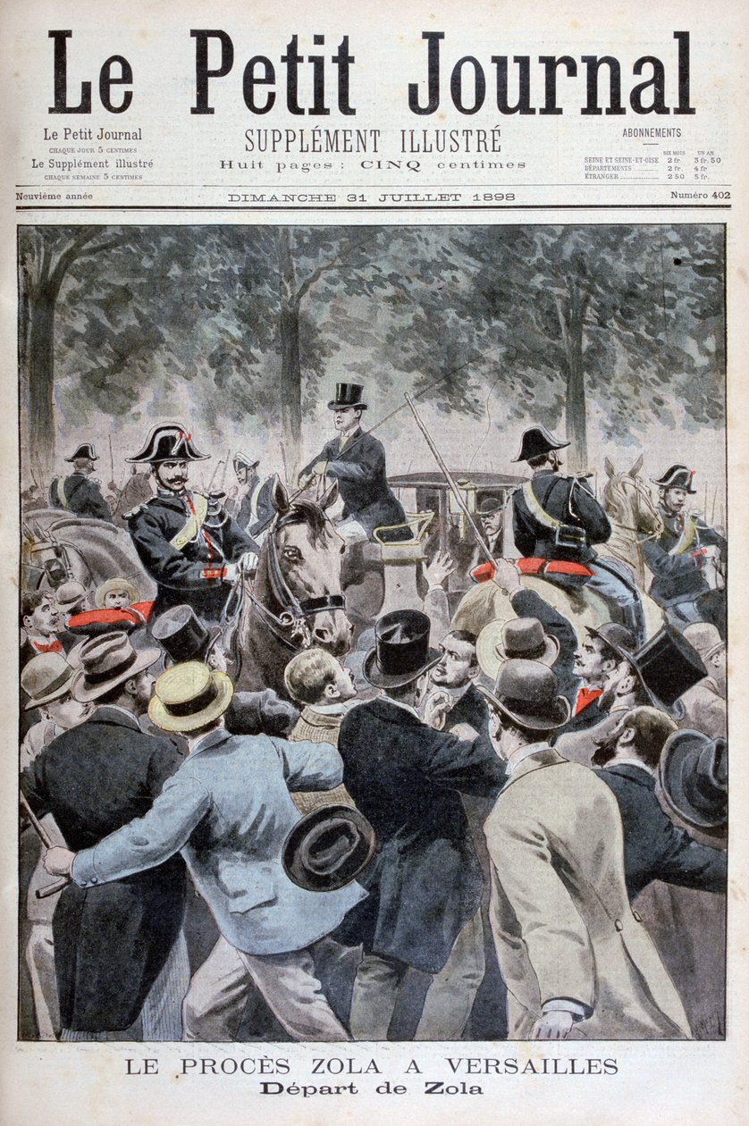 A imagem de Émile Zola de Versalhes, 1898 de Henri Meyer