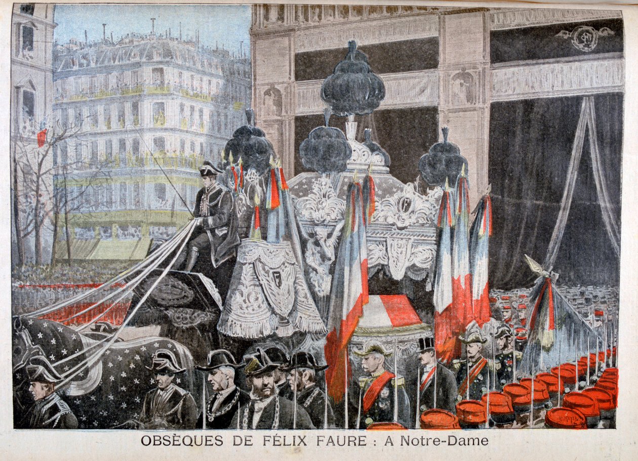 O funeral do Presidente Félix Faure, em 23 de fevereiro de 1899 de Henri Meyer