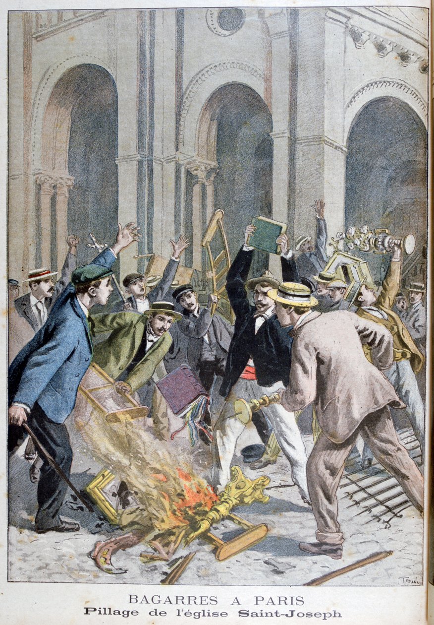 A pilhagem de São José, Paris, 1899. de Henri Meyer