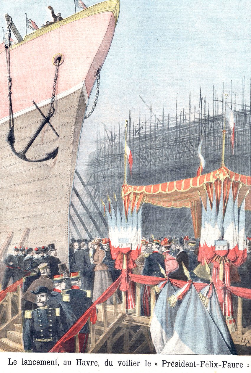 Descerramento do veleiro FelixFaure, Le Havre de Henri Meyer