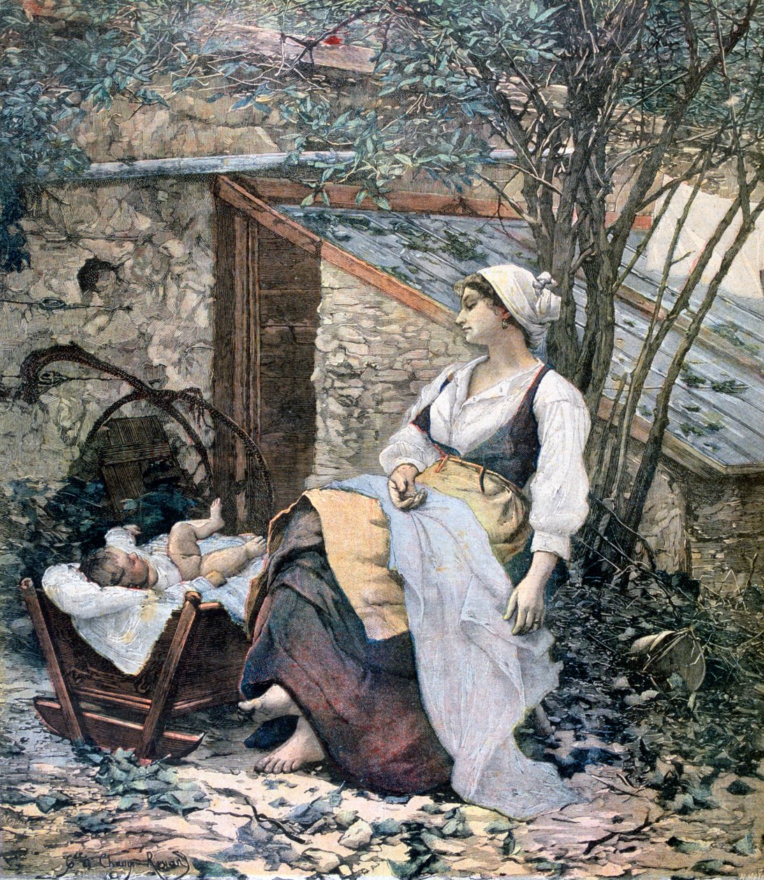 Mãe jovem, 1891 de Henri Meyer