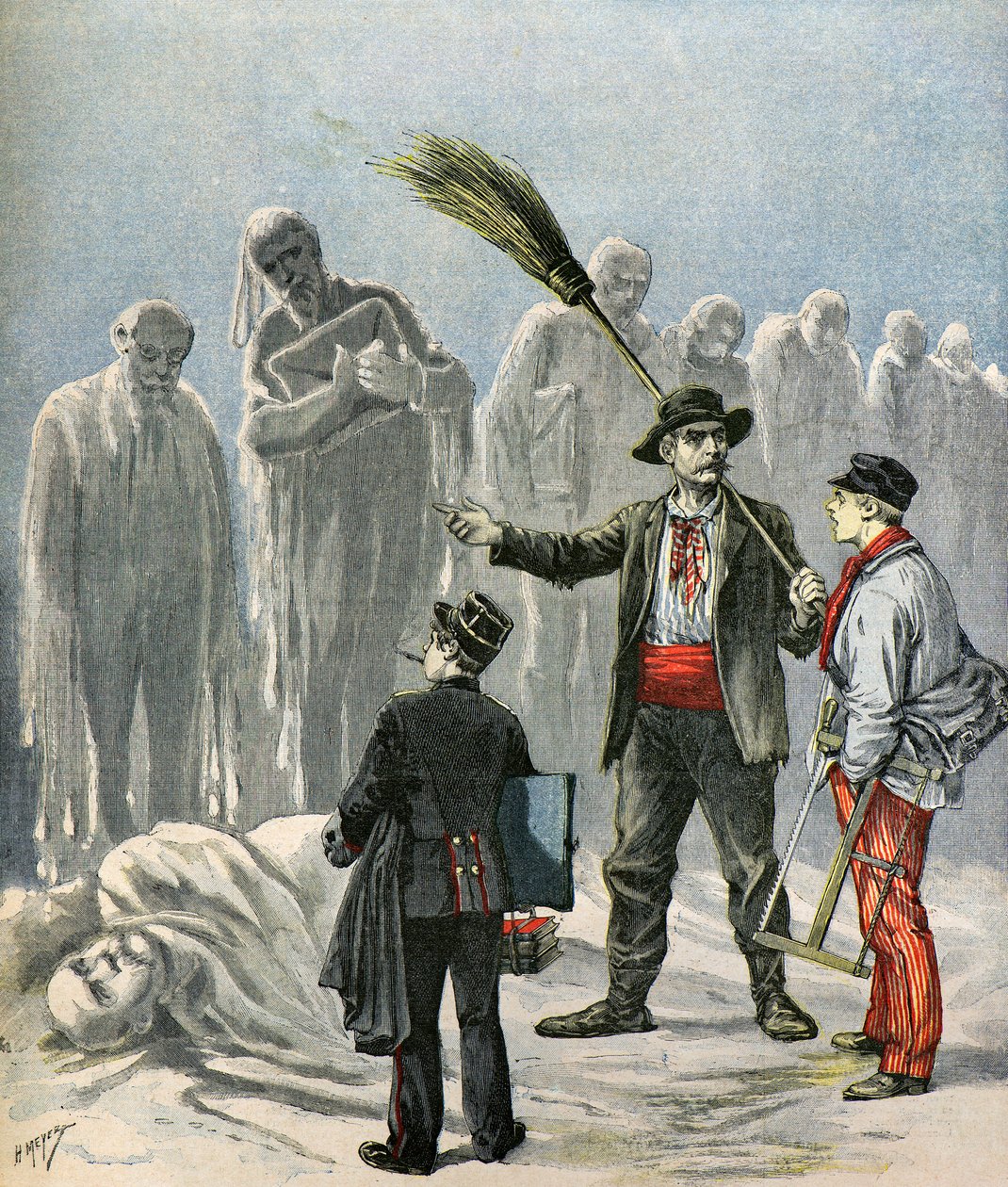 caricatura de políticos franceses de Henri Meyer