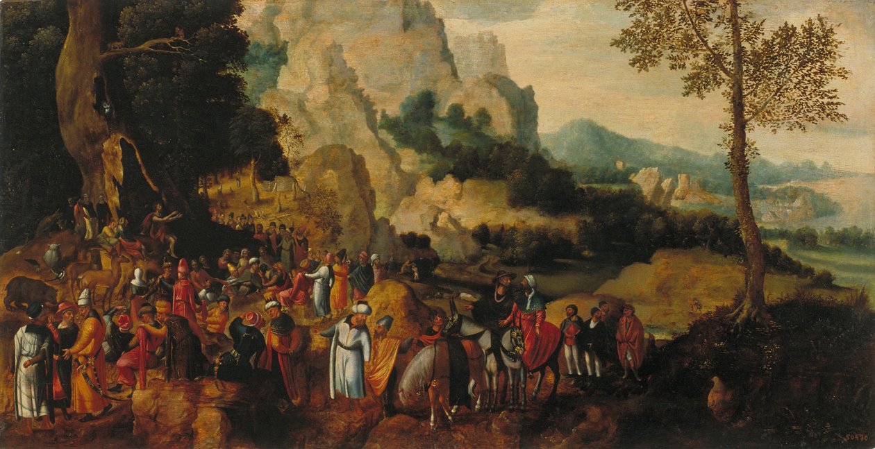 Paisagem com a pregação de São João Batista de Henri Patinier de