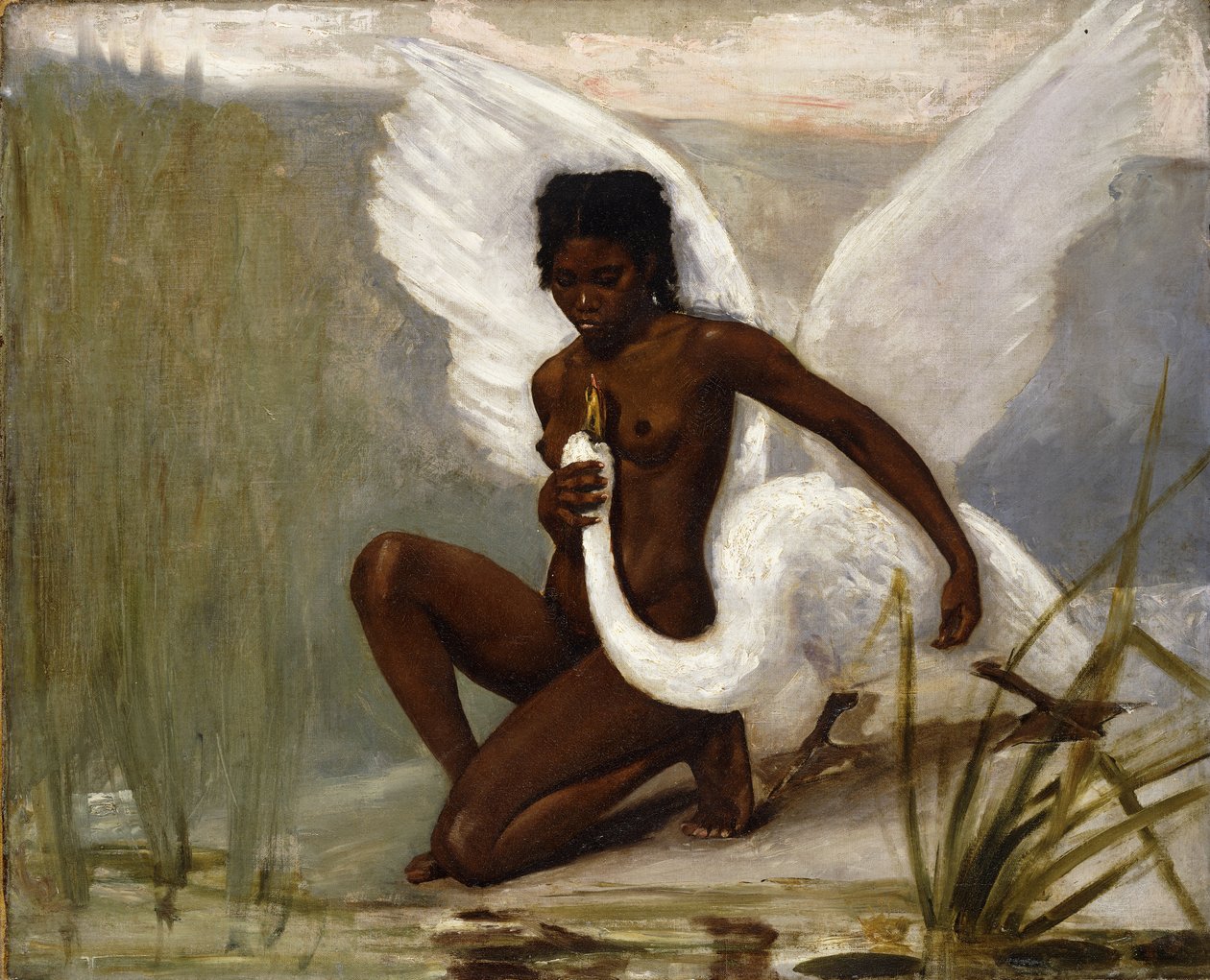 Leda e o cisne, de Henri Paul Motte