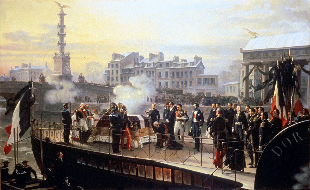 o regresso das cinzas de Napoleão em Courbevoie de Henri Philippoteaux