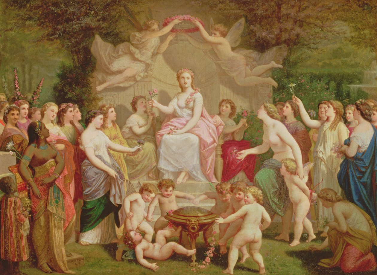 Alegoria da primavera de 1871 de Henri Pierre Picou
