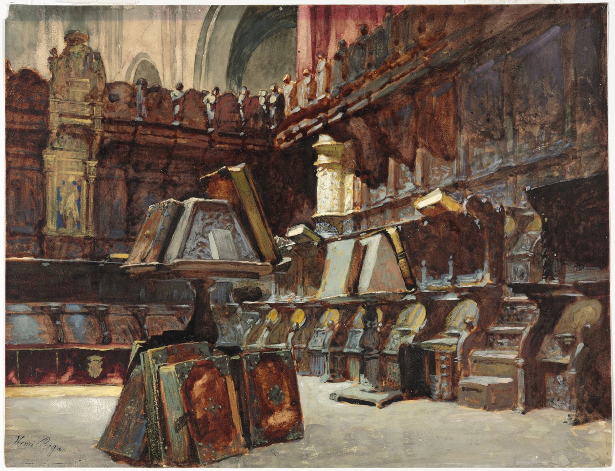 Barracas de Coro em uma Catedral Espanhola de Henri Regnault