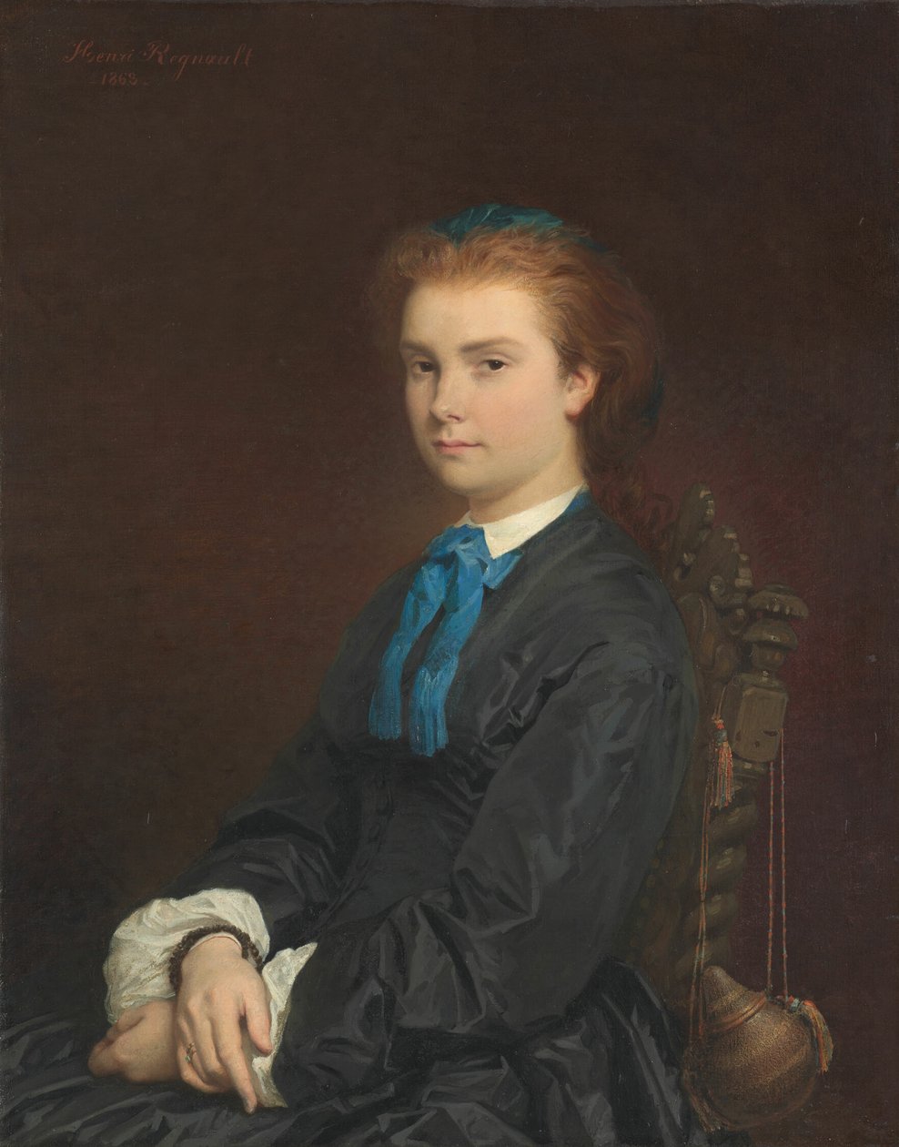 Retrato de uma jovem mulher de Henri Regnault