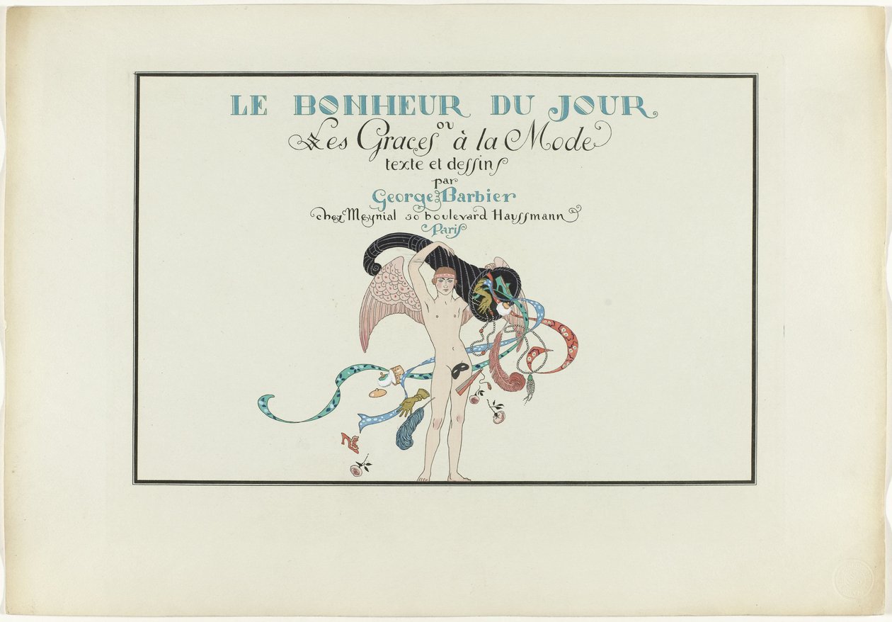 Joie de vivre: Felicidade do Dia ou Graças à Moda A Felicidade do Dia ou Graças da Moda (título no objeto) de Henri Reidel