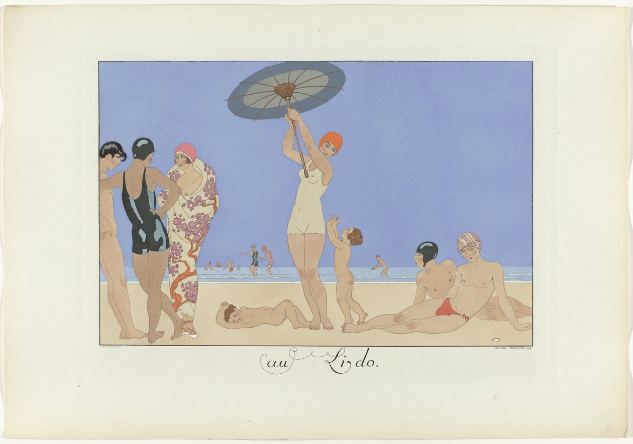 no Lido (título sobre o objecto)
Le Bonheur du Jour ou Les Graces à la Mode (título da série) de Henri Reidel