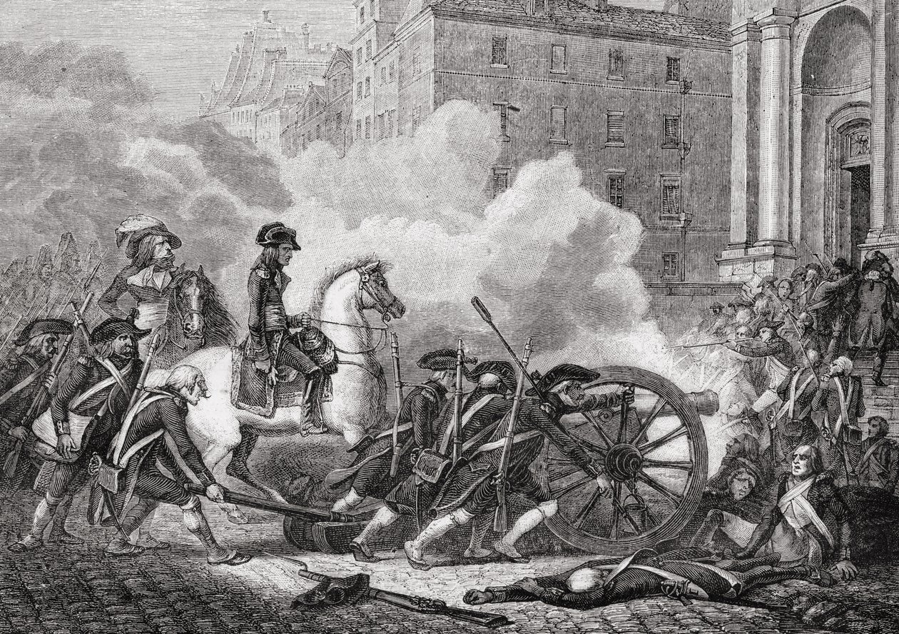 Derrota das Seções parisienses, maio de 1795, de "Histoire de la Revolution Française" por Louis Blanc (1811-82) gravada por Paul Jonnard (d.1902) 1847-62 de Henri Renaud