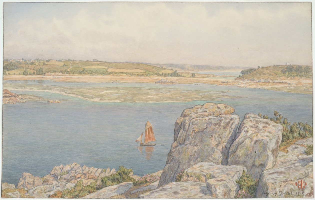Foz do Trieux na Île à Bois, Loguivy de Henri Rivière