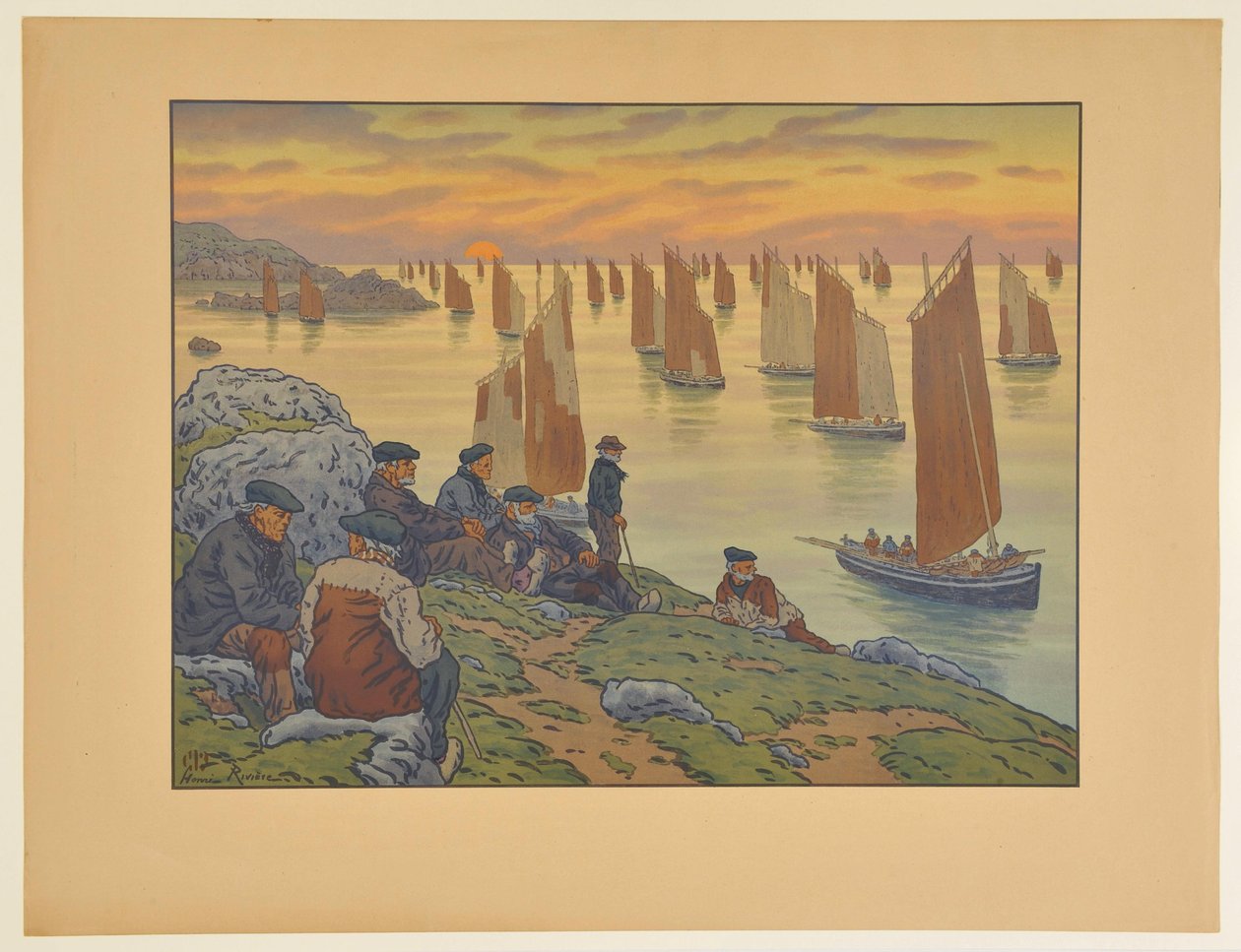 [Os Velhos] de Henri Rivière