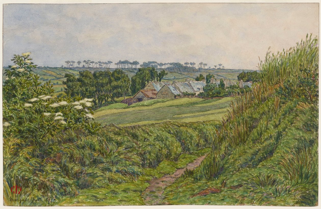 Primavera em Lesquiffinec, Morgat de Henri Rivière