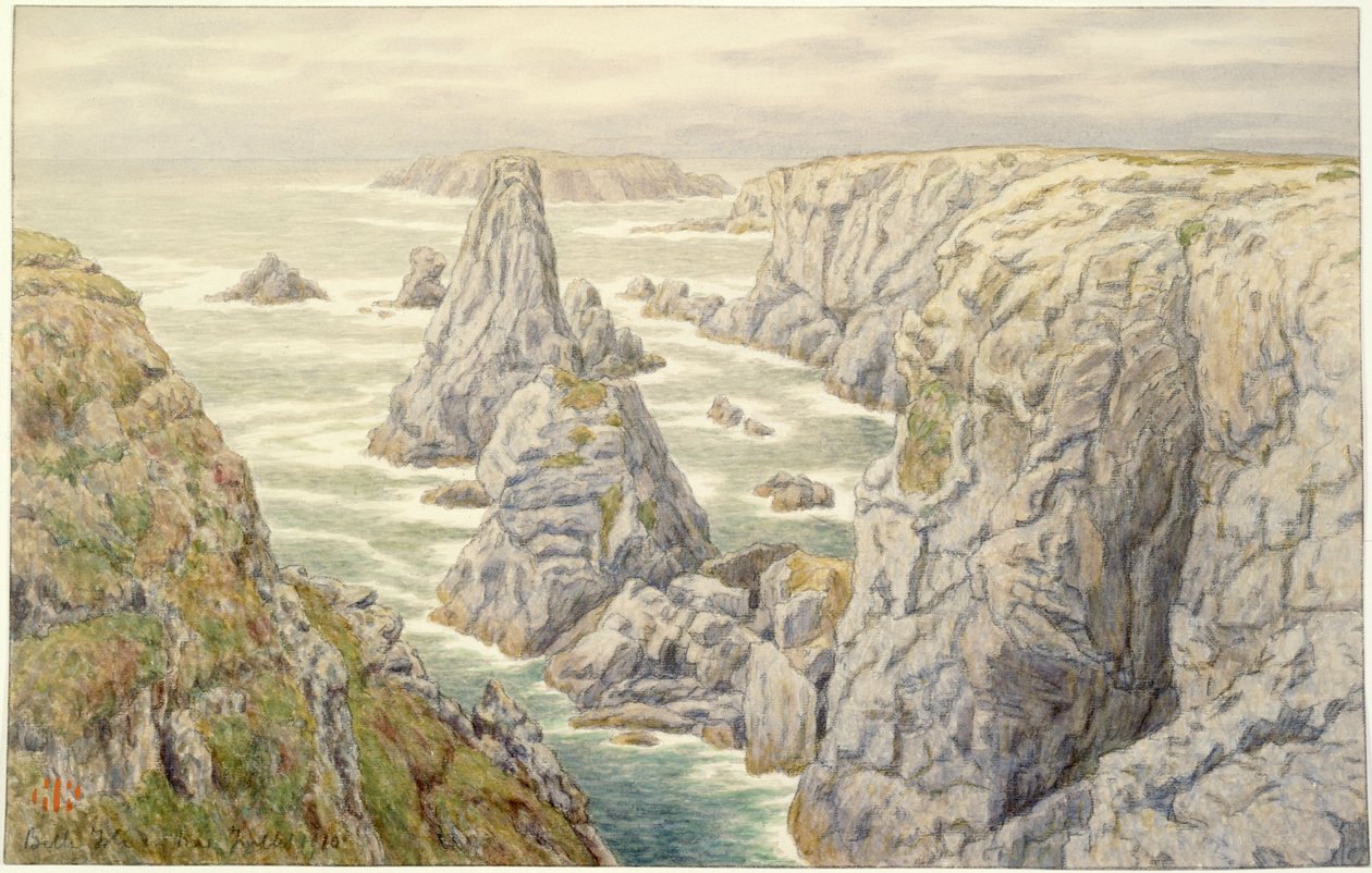 Rocha de Port Coton. Belle-Isle de Henri Rivière
