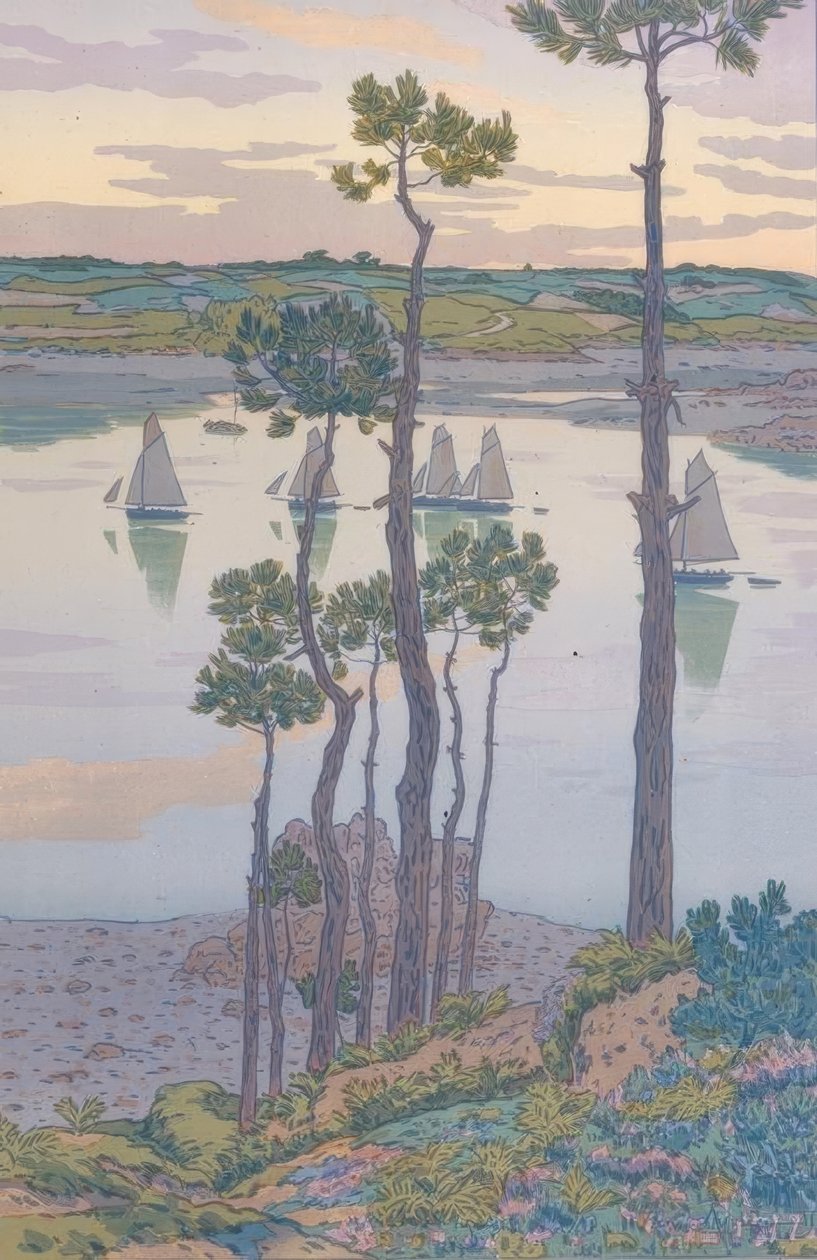 Die Ufer des Trieux de Henri Rivière